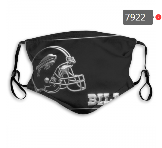 NFL 2020 Buffalo Bills #7 Dust mask with filter
